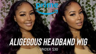 Best Synthetic Headband Wig From Amazon Prime Ft. Aligegous