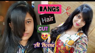 How To Cut Bangs, Flicks, Fringes At Home ( In Bangla) | How I Cut My Bangs At Home | Diy Haircut