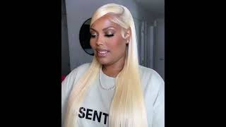 Blonde #613 Straight Lace Front Wigs Preplucked Human Hair Wigs With Baby Hair