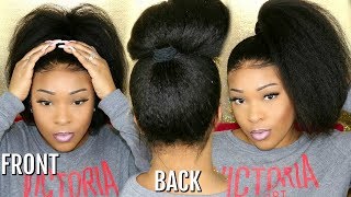 How To Secure The Back Of A 360 Lace Frontal Wig | Glueless Natural Looking Wig | Omgqueen