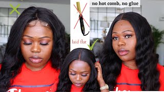 How To Lay Super Flat A 4*4 Lace Closure Wig (No Hot Comb)  |Beginner Friendly Ft Ishow Hair