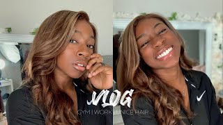Boring Vlog .. Watch It Anyway | Random Day + Blonde T-Part Wig Unice Hair Amazon