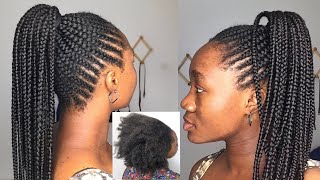The Easiest Braids To Grow Your Natural Hair Like Crazy | No Heat Hairstyles | Massive Hair Growth
