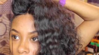 Wavy/Curly With Lace Closure Install|Rich Tresses| Ashleytwg