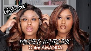 Under $40 | New Outre Melted Hairline Amanda| The Perfect Everyday Wig For Beginners!
