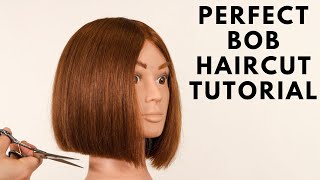 How To Cut A Perfect Bob Haircut Tutorial Step By Step - Thesalonguy