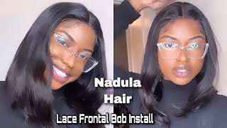 Lace Frontal Bob Wig Install  | Ft. Nadula Hair | Amazon Wig Review