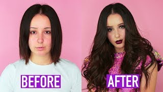 How To: Tape-In Hair Extensions! *Holiday Glam* | By Tashaleelyn