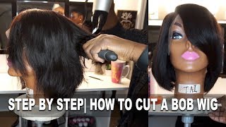 How To Cut A Bob Wig Step By Step Tutorial| Wigmaking101