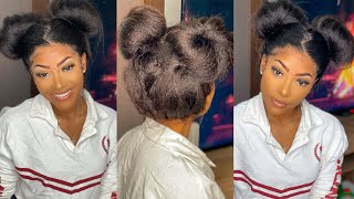 Buns On A 360 Lace Front Wig... So Natural  Looking Ft. Rpghairwig | Petite-Sue Divinitii