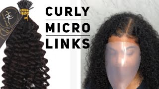 Curly Micro Link Extensions London