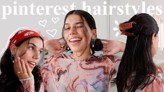 The Cutest *Pinterest Inspired* Heatless Hairstyles