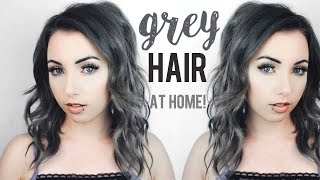 How To: Grey Hair Tutorial + Tape In Extensions At Home