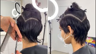 Short Layers Haircut & Hairstyles For Women | Textured Short Haircut | Cutting Tips & Techniques