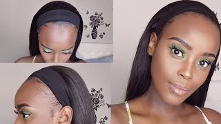  First Time Diy Headband Wig | Cheap & Affordable Human Hair | South African Youtuber