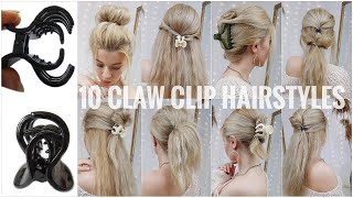 10 Easy Claw Clip Hairstyles For Long Hair ❤️ Simple Clutcher Hairstyles  ❤️ Trending Hairstyles