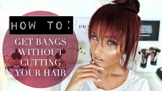 How To: Get Bangs Without Cutting Your Hair. Easy And Quick