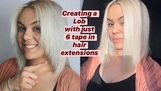 How To Get A Lob With Just 6 Tape-In Extensions