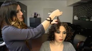 Tips On Hairstyles For Medium-Length, Curly Hair : Hair Styling For Men & Women