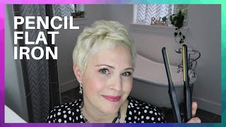 Getting Volume With A Pencil Flat Iron! (Pixie Cut Style)