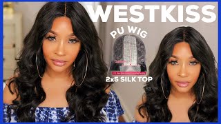 5-Min Quick Easy Install New Fake Scalp Pu Wig| Work Less, No Bleach Needed Ft. West Kiss Hair