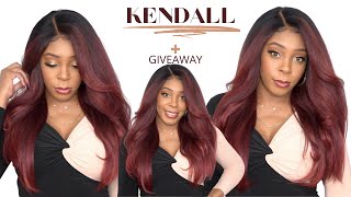 Janet Collection Synthetic Melt 13X6 Hd Swiss Lace Frontal Wig - Kendall +Giveaway --/Wigtypes.Com