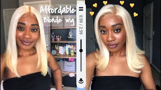 Affordable Blonde Wig Install // Icy Blonde