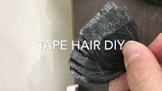 Tape Hair Diy, Learn Making Tape Hair Extensions, Free Tape Hair Class, Tape Hair Extensions Course