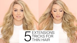 5 Must Know Hair Extensions Tricks For Fine And Thin Hair | Milk + Blush