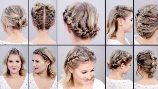 10 Super Easy Faux Braided Short Hairstyles: Topsy Tail Edition
