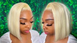 Glueless Lace Frontal Bob Wig Install | Ft. Lavy Hair