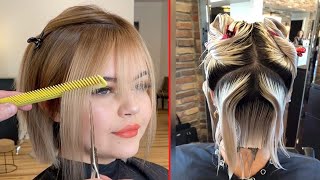 Fringe & Bob Haircuts | Best Short Haircuts | Easy & Cool Hairstyles For Women | Best Hair Cut |