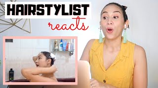 Hairstylist Reacts To Pinay Youtuber'S Hair Care Routine | Episode 1 - Rei Germar | Lolly Isabe