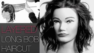 How To Cut A Medium Length Layered Choppy Bob Haircut Like Julianne Hough And Khloe Kardashian