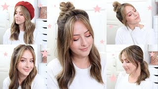 Easy Everyday Hairstyles For Curtain Bangs!