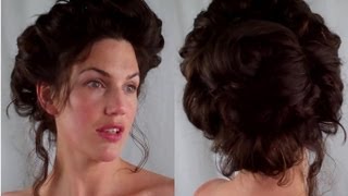 How To  Gibson Girl Hair  Edwardian/ Victorian Vintage Retro Hairstyle Tutorial - Fitfully Vintage