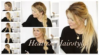 15 Heatless Hairstyles For Damaged Hair (Beginner Friendly & Ageless) #Fabfriday