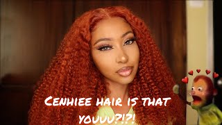 Waaiiittttt!!! This Curly 13X6X1 Ginger T-Part Wig Is Itttt!!!| Install + Review Ft Cenhiee Hair
