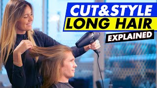 Mens Haircut & Styling - Long Hair Maintenance