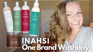 Inahsi Naturals One Brand Washday (Upright Styling Wavy Hair Routine)