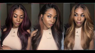 5 Color Showcase | Outre Melted Hairline Synthetic Lace Front Wig - Kamiyah | Hairsofly