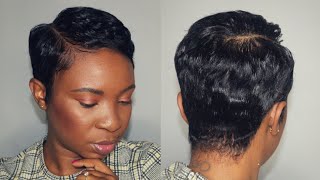 How To Mold And Style Pixie Cut | South African Youtuber