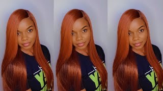 $44 Copper Frontal Lace Wig | Harlem 125 13X6 Swiss Full Lace Wig - Fls51