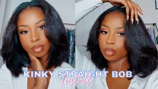  The Most Natural Kinky Straight U-Part Bob || Luvme Hair