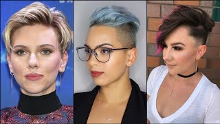 Boy Cut For Girls New Style Haircut 2020-2021 | Pixie Haircuts With Fine Bang Pixie | Long Pixie