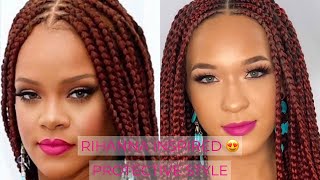 Cornrows & Braids Protective Style Inspired By Rihanna| Braided Hairstyles