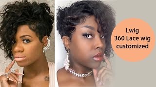 Short Waved Lace Wig| 360 Lwig Review