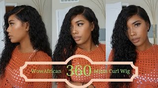 360 Milan Curl Brazilian Hair Lace Wig - Wowafrican