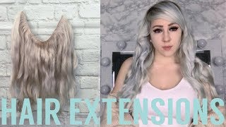 How To Make Halo Hair Extensions : No Glue, Tape, Clips, Or Links Easy Ameliakit