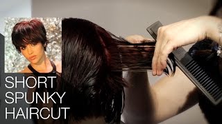 Women'S Short Spunky Haircut - Feather Styling Razor